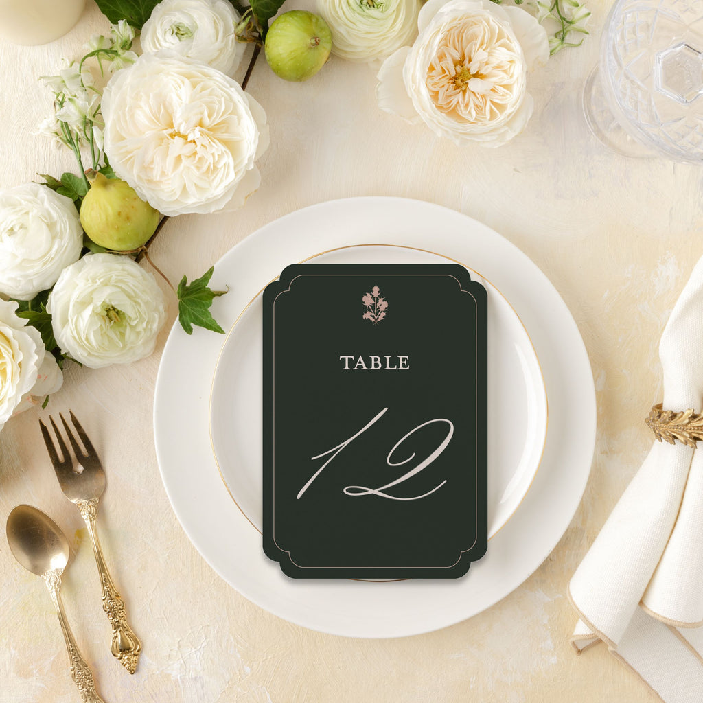 Autumn Highlands Table Number