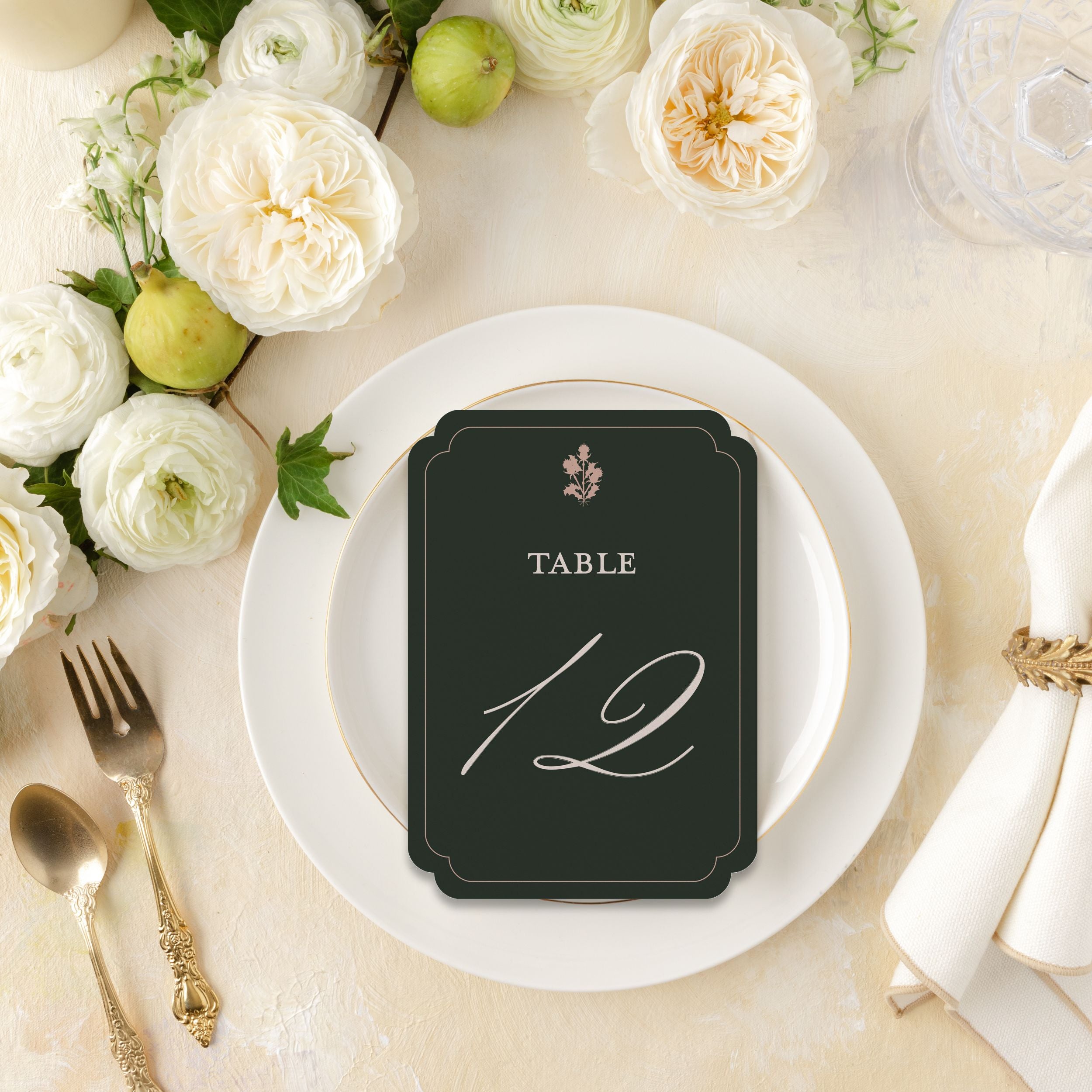 Autumn Highlands Table Number