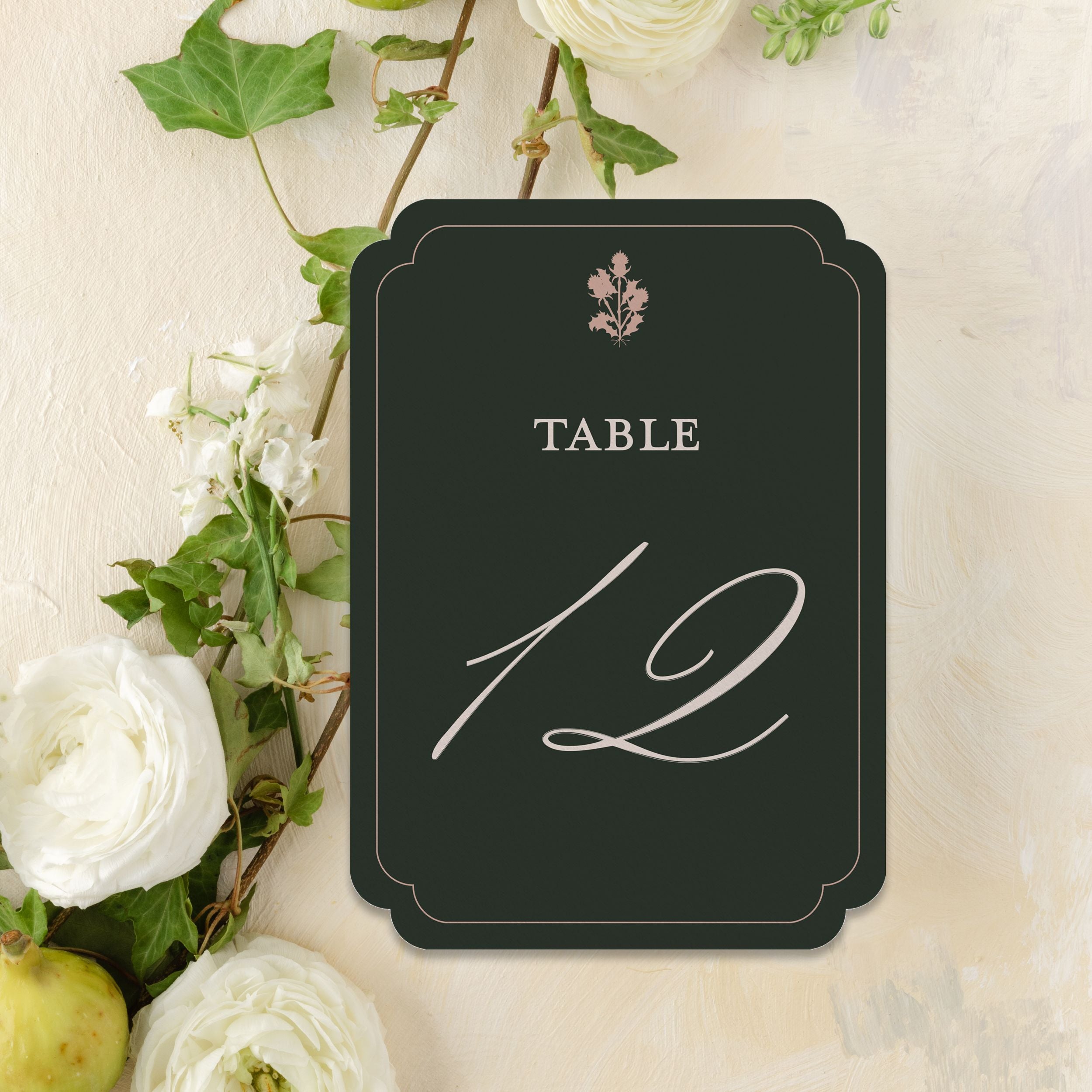 Autumn Highlands Table Number