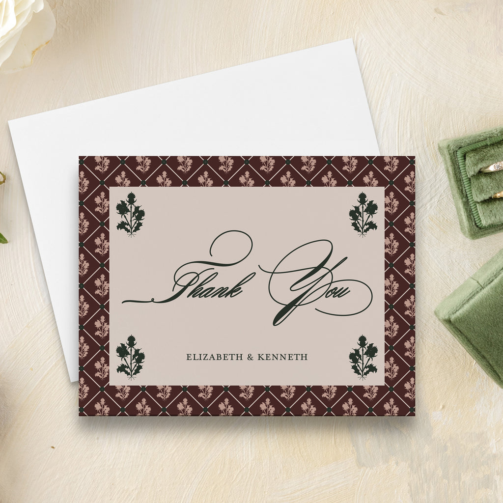 Autumn Highlands Thank You Card