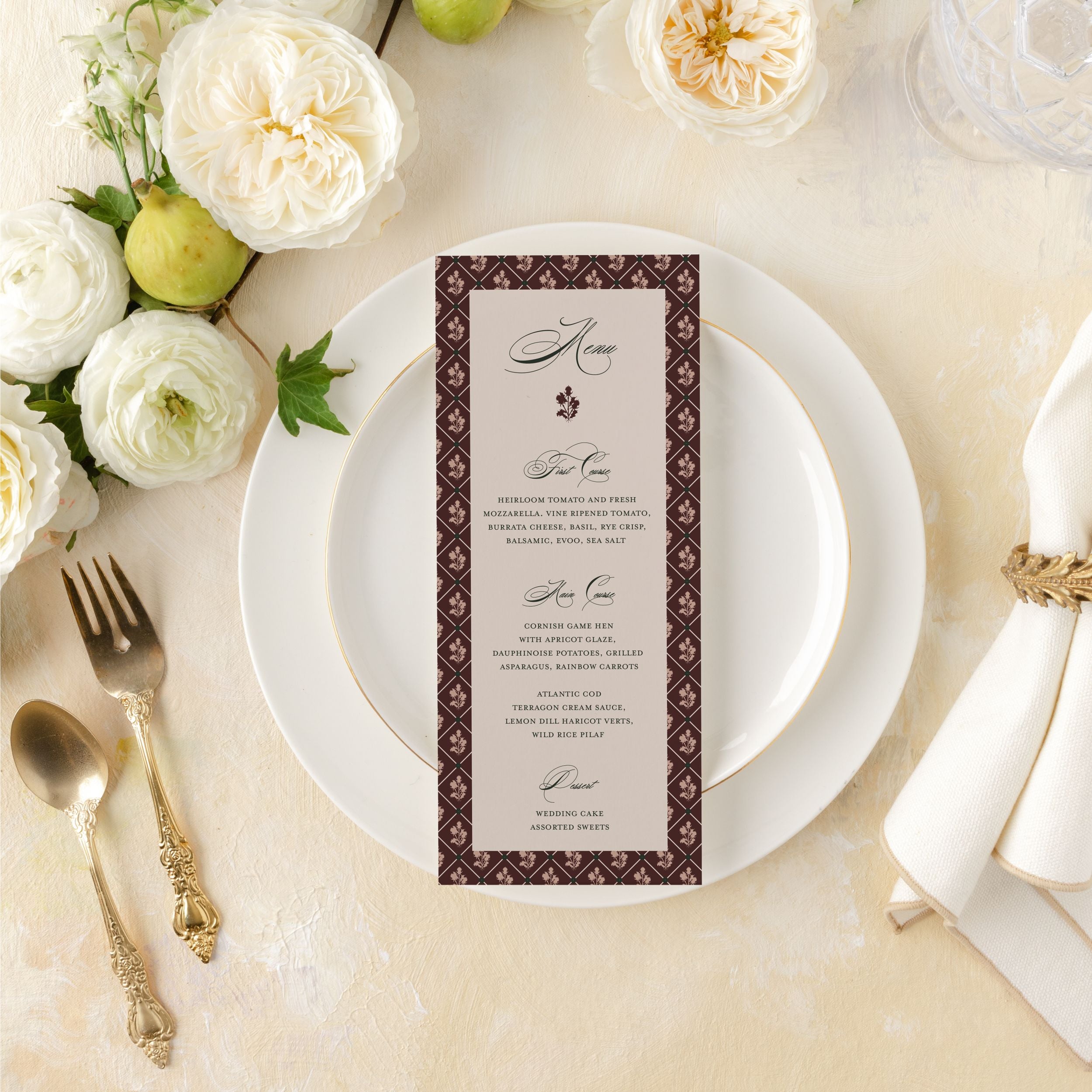 Autumn Highlands Dinner Menu