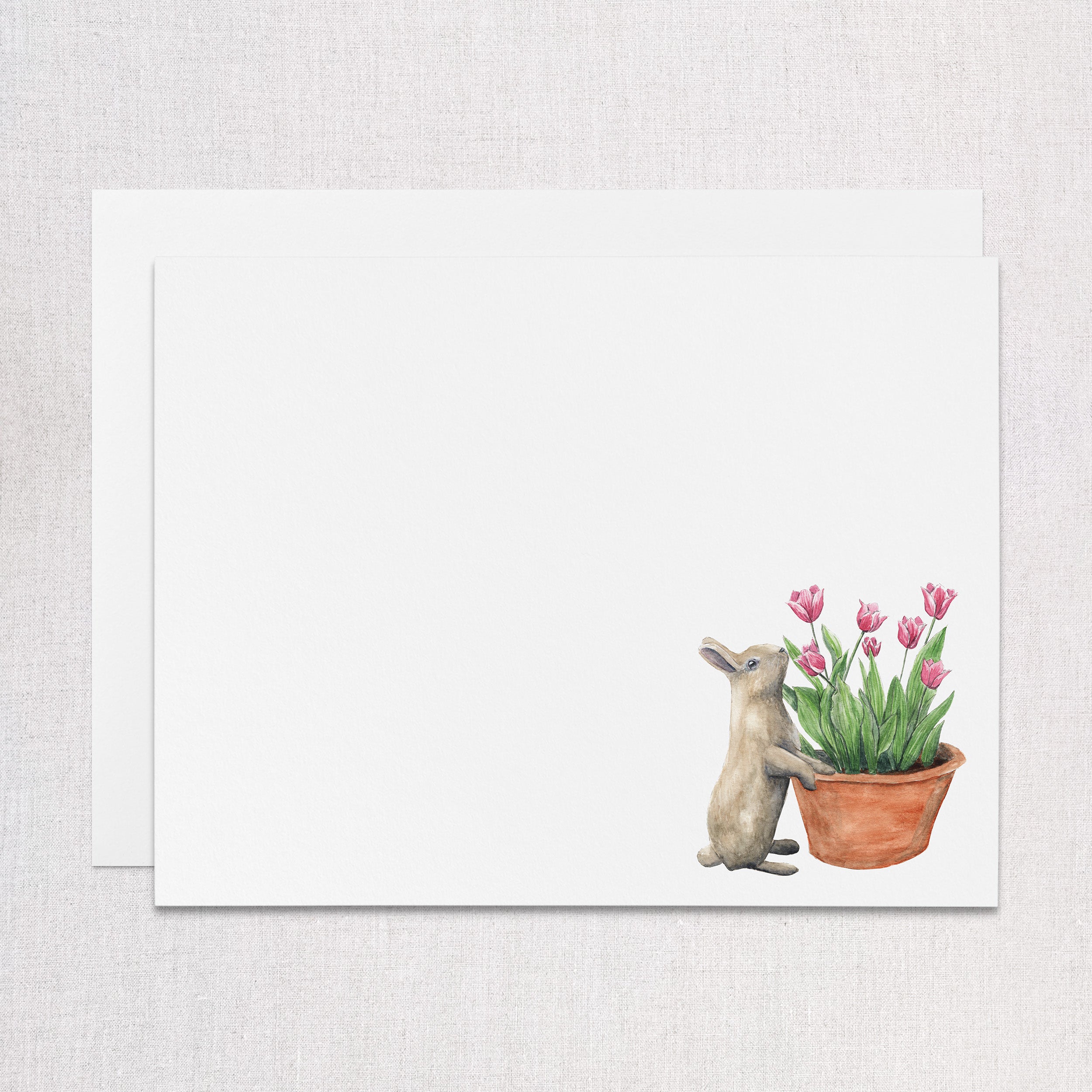 Garden Bunny Note Card Set