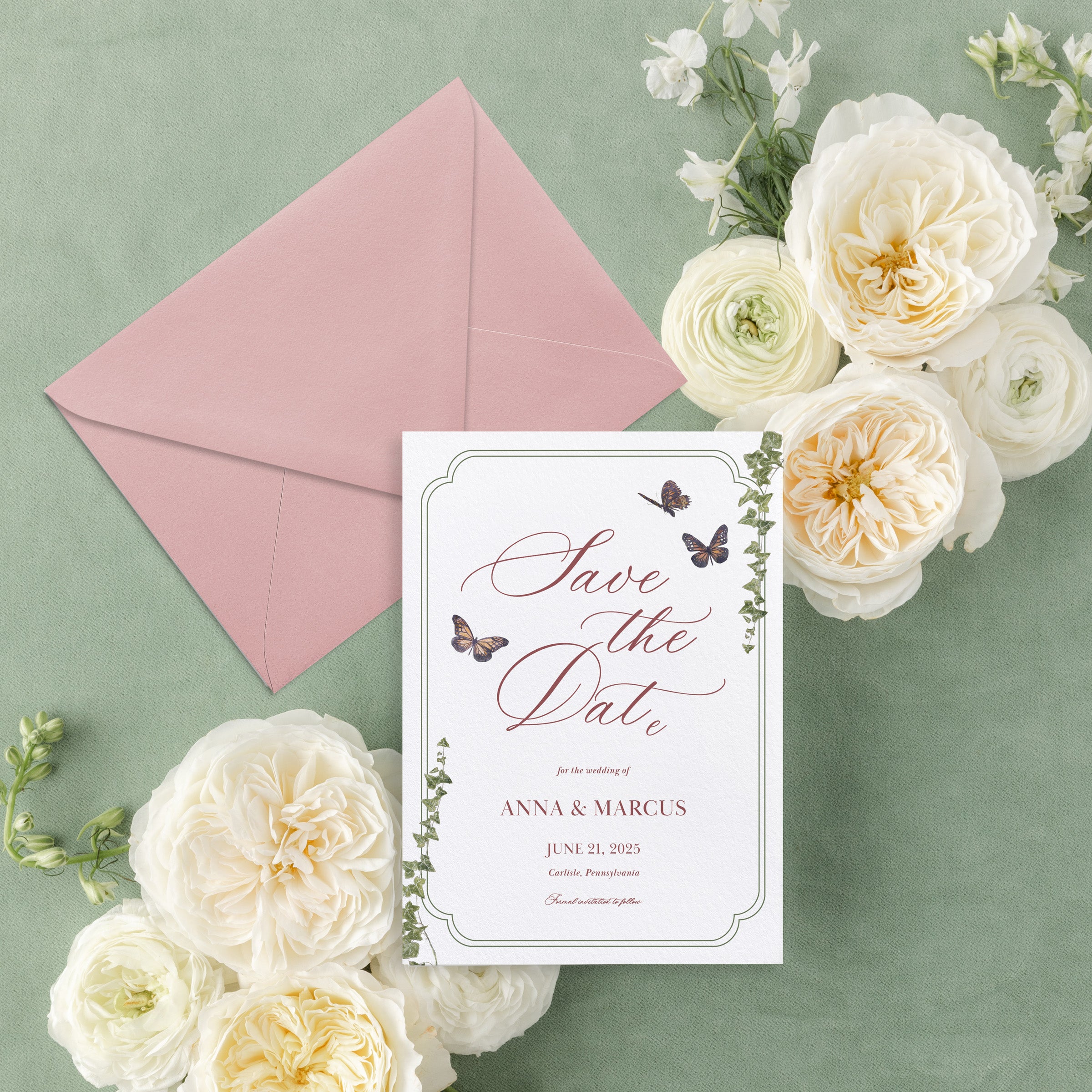 Garden Romance Save the Date