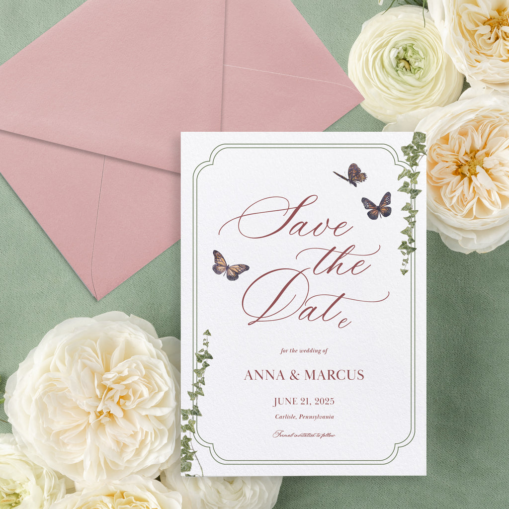 Garden Romance Save the Date