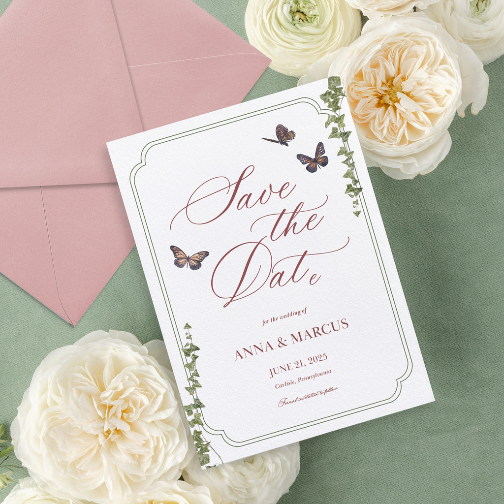 Garden Romance Save the Date