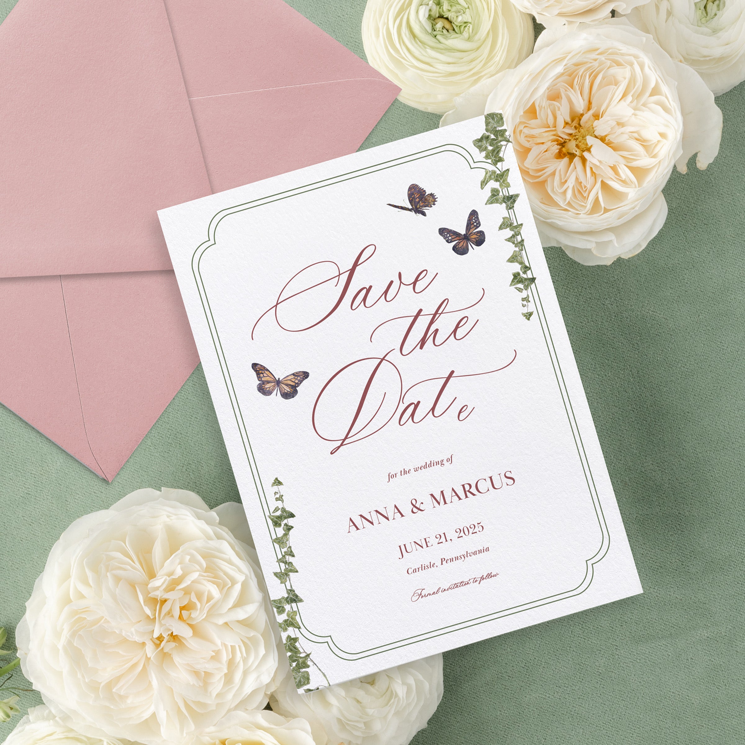 Garden Romance Save the Date