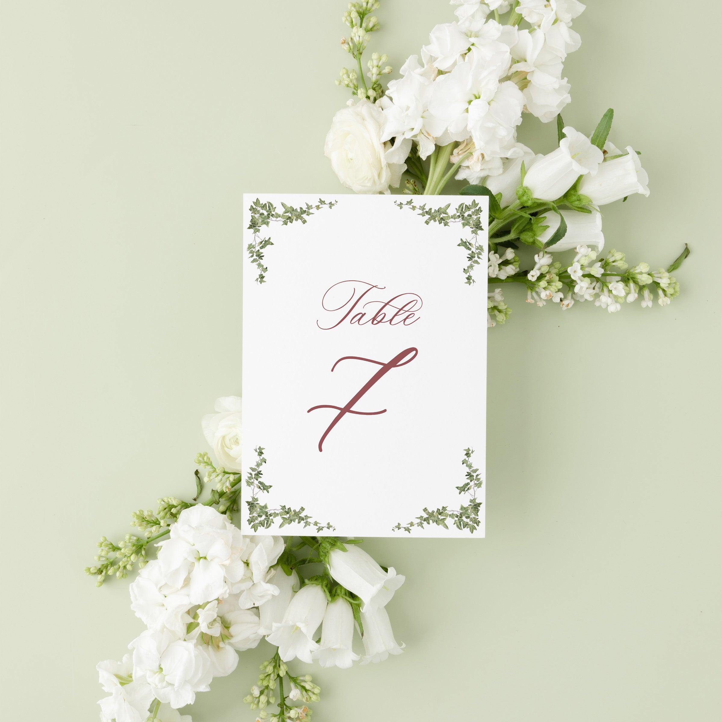 Garden Romance Table Number