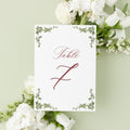 Garden Romance Table Number