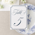 Elegant Coastal Table Number
