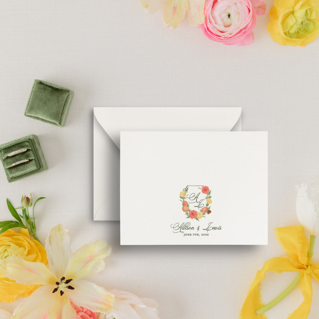 Spring Garden Thank You Card