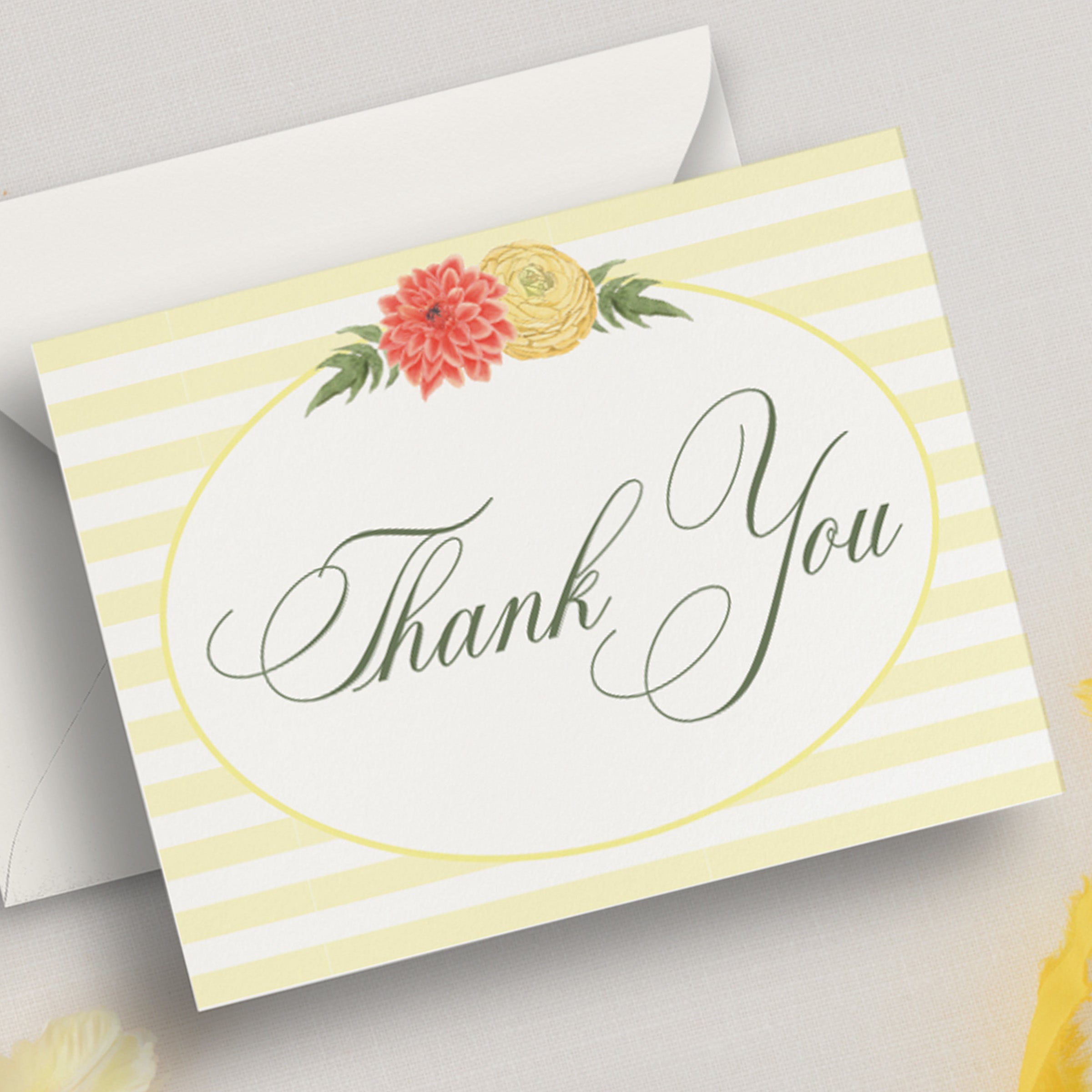 Spring Garden Thank You Card