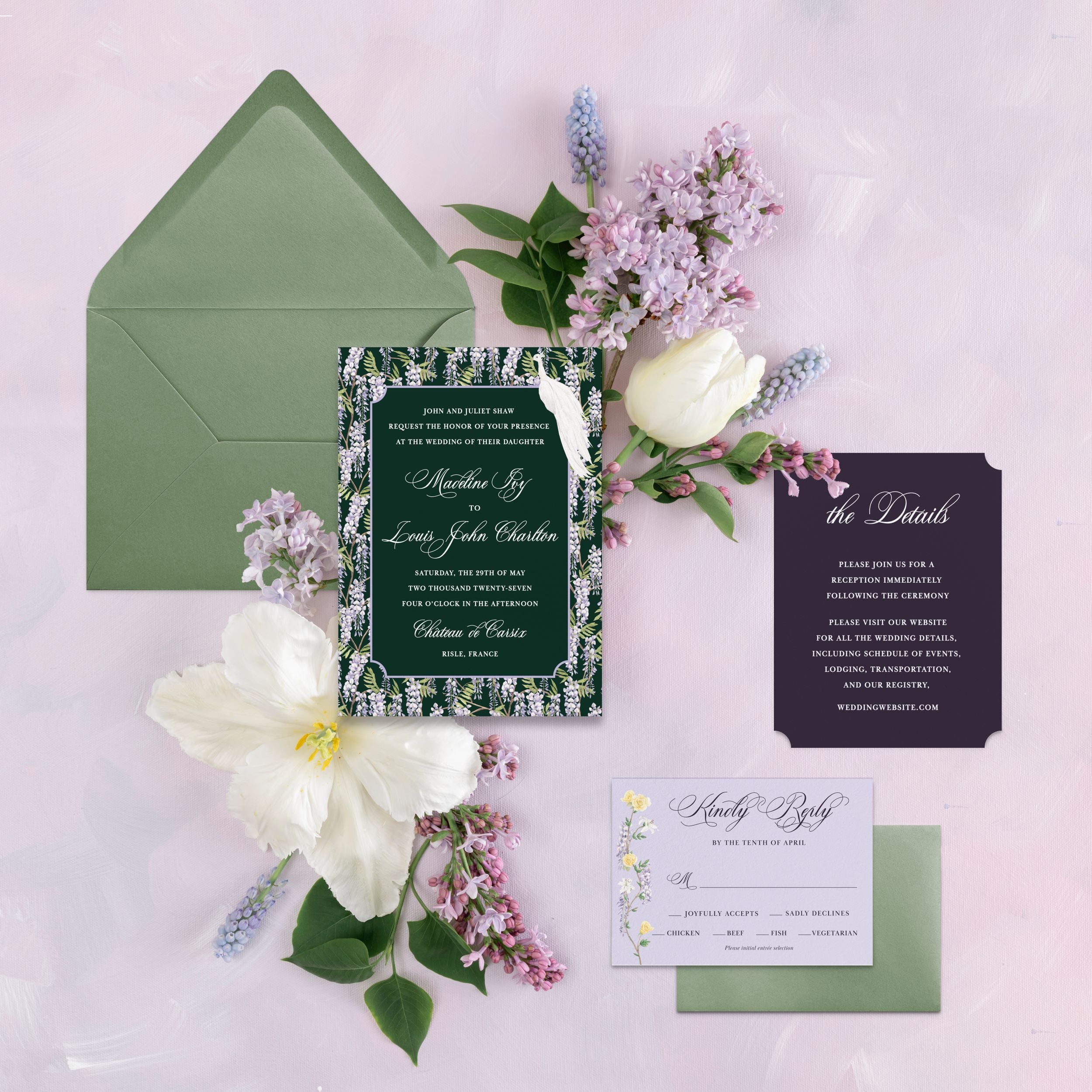 Jewel Tone Chinoiserie Suite
