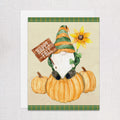 Fall Gnome Greeting Card