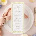 Summer Floral Dinner Menu