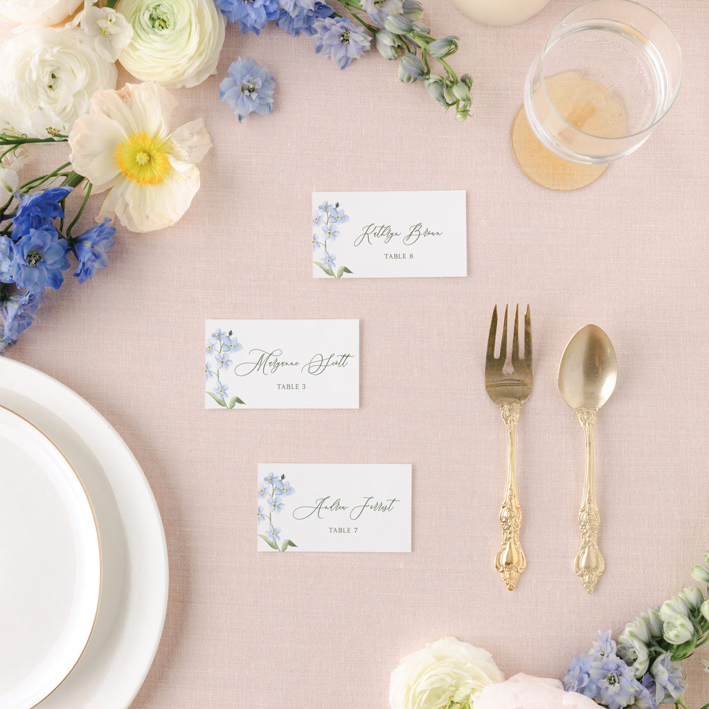 Summer Floral Place Card