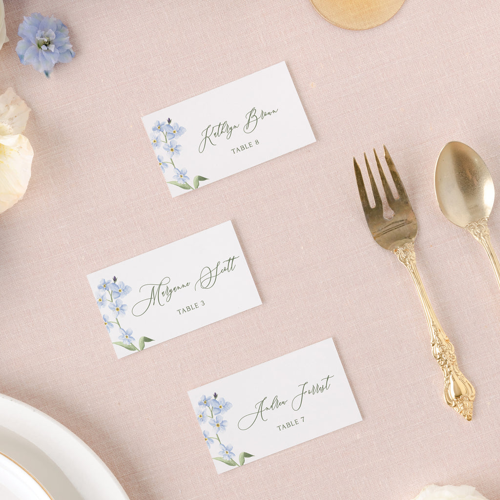Summer Floral Place Card
