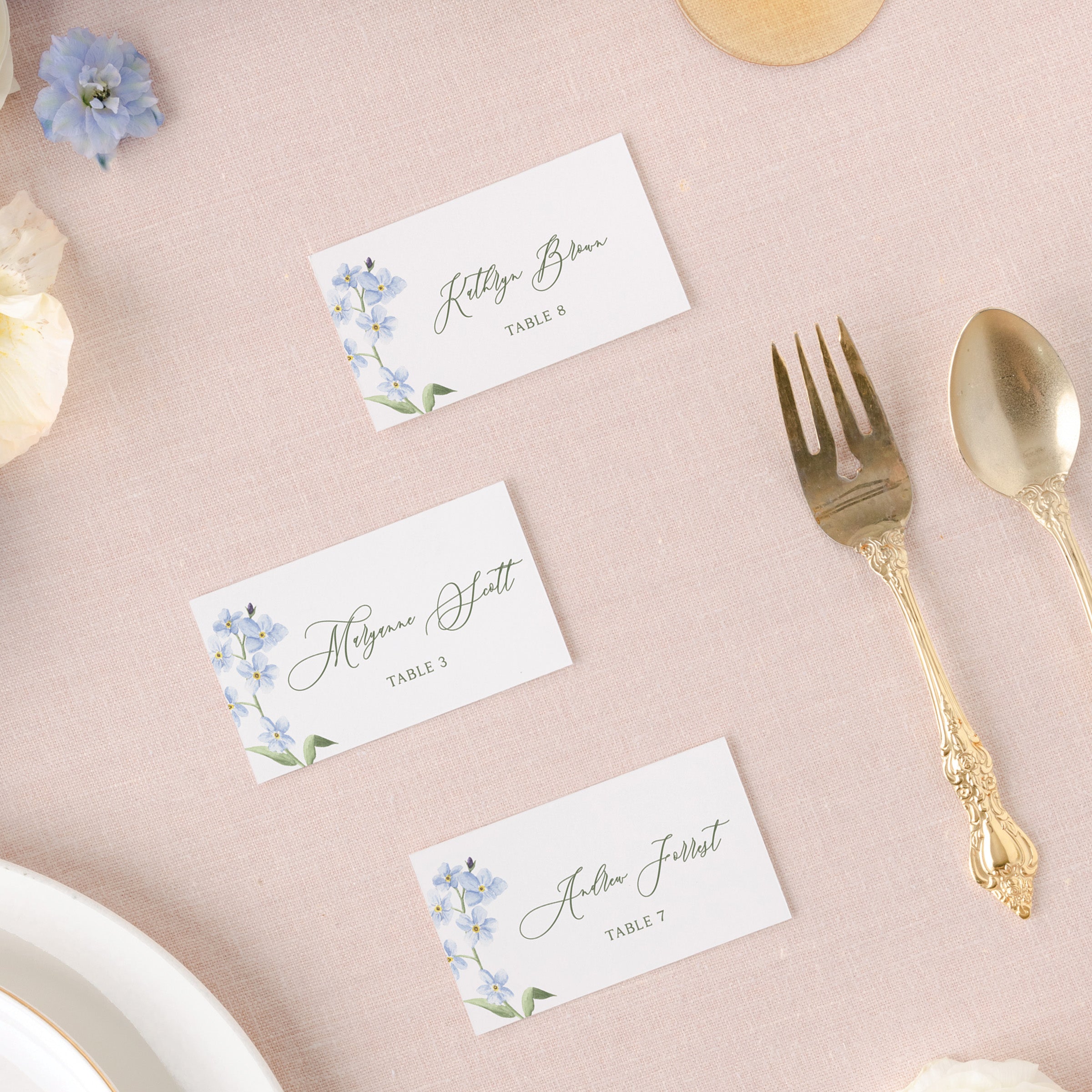 Summer Floral Place Card