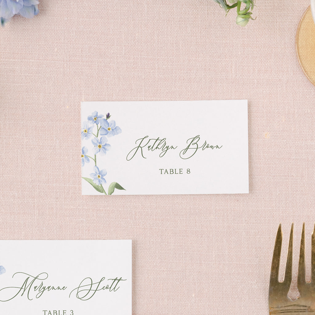Summer Floral Place Card