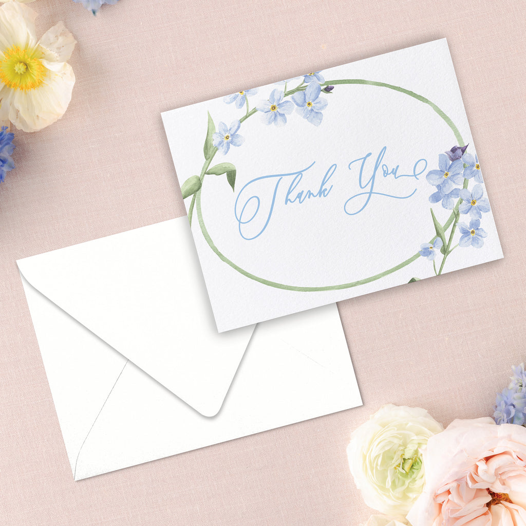 Summer Floral Thank You Card