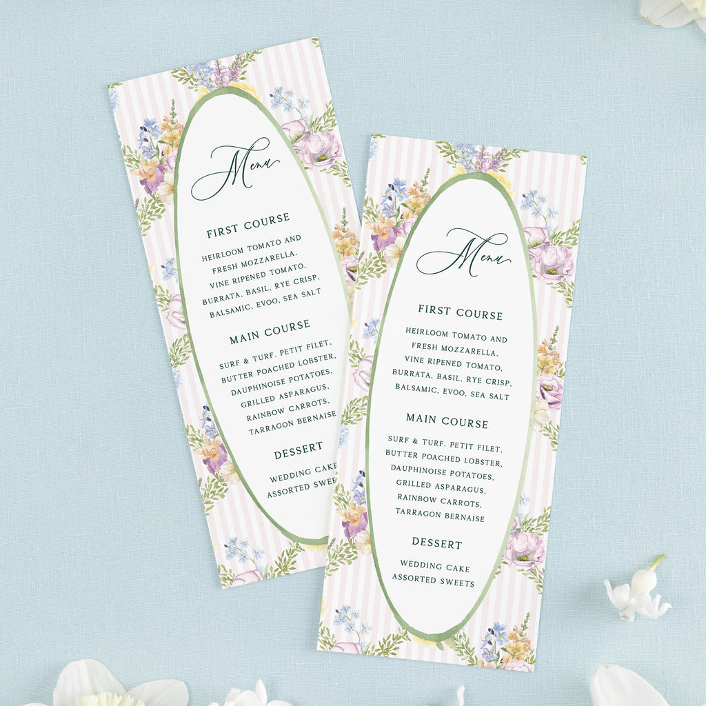 Garden Party Dinner Menu