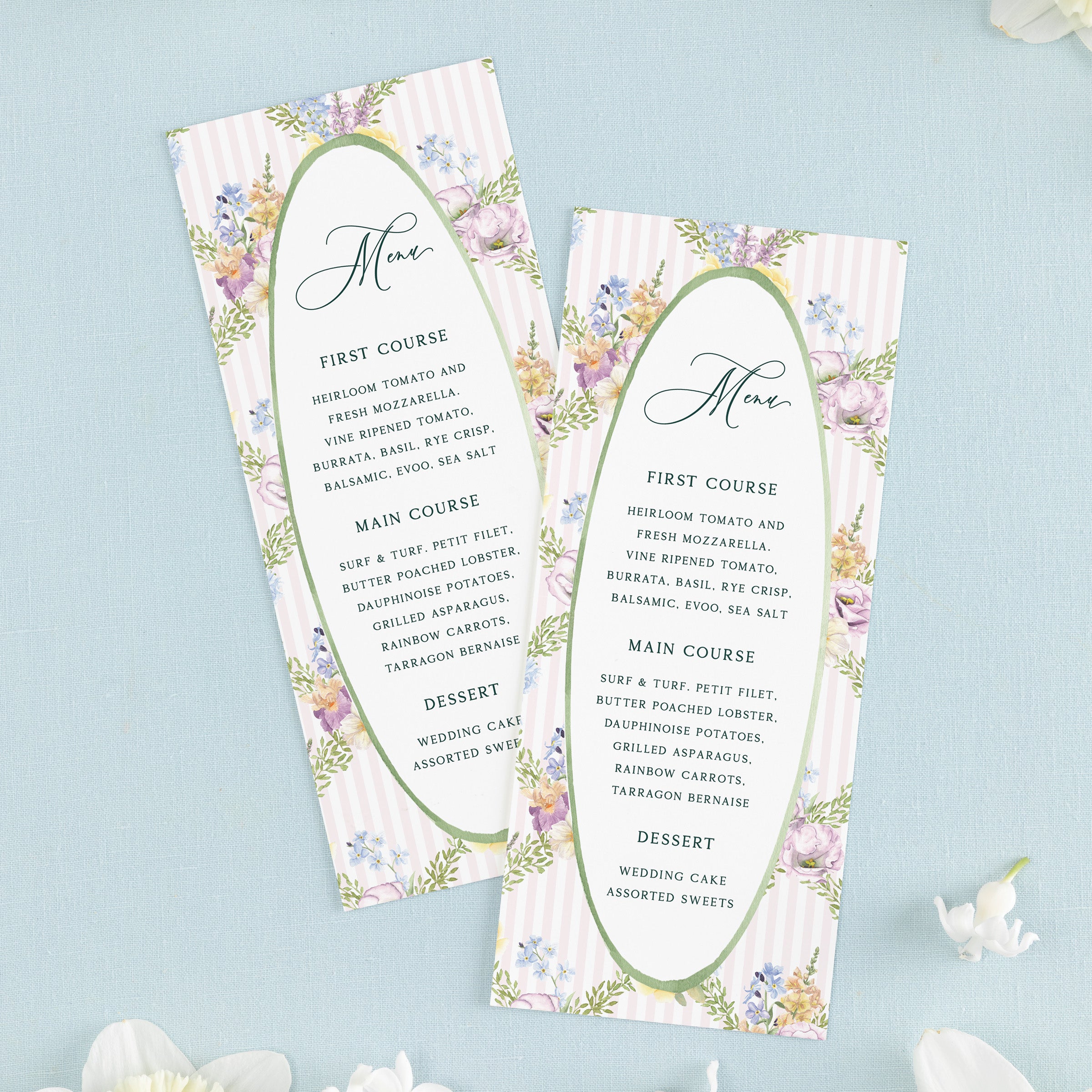 Garden Party Dinner Menu