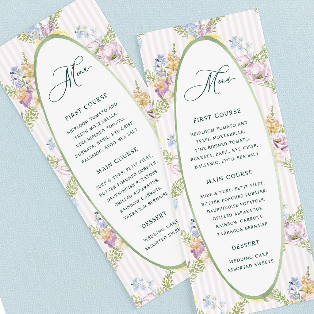 Garden Party Dinner Menu