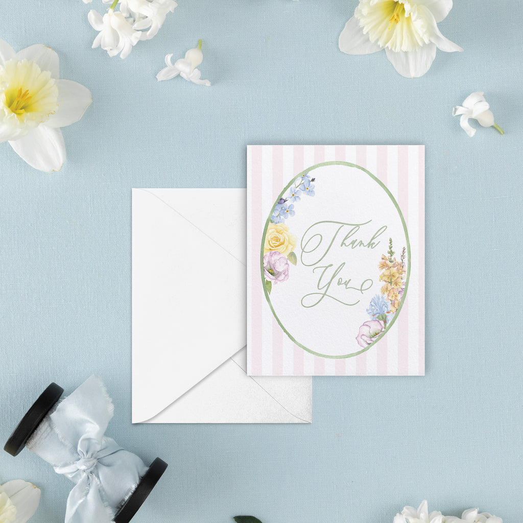 Garden Party Thank You Card