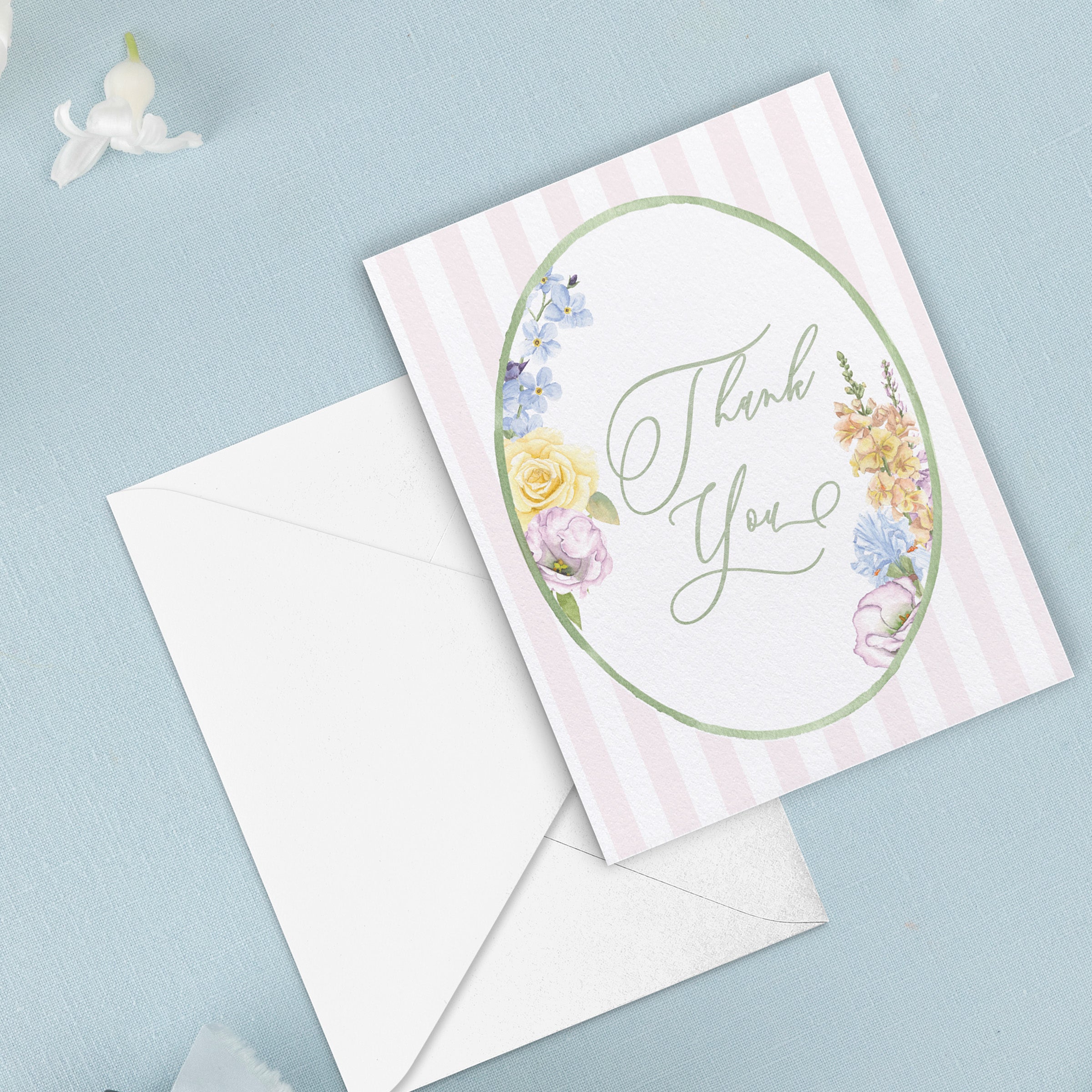 Garden Party Thank You Card