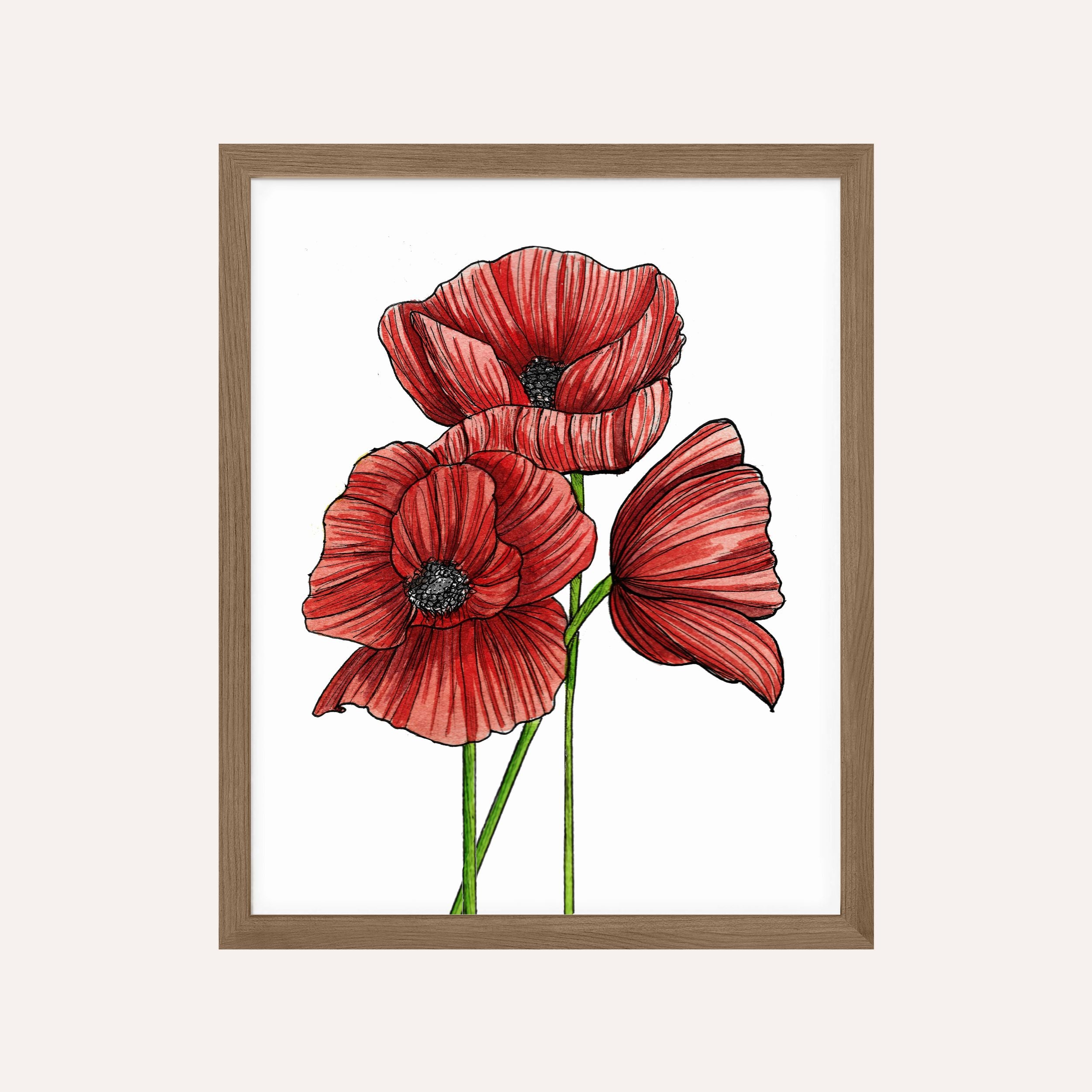 Red Poppies Art Print