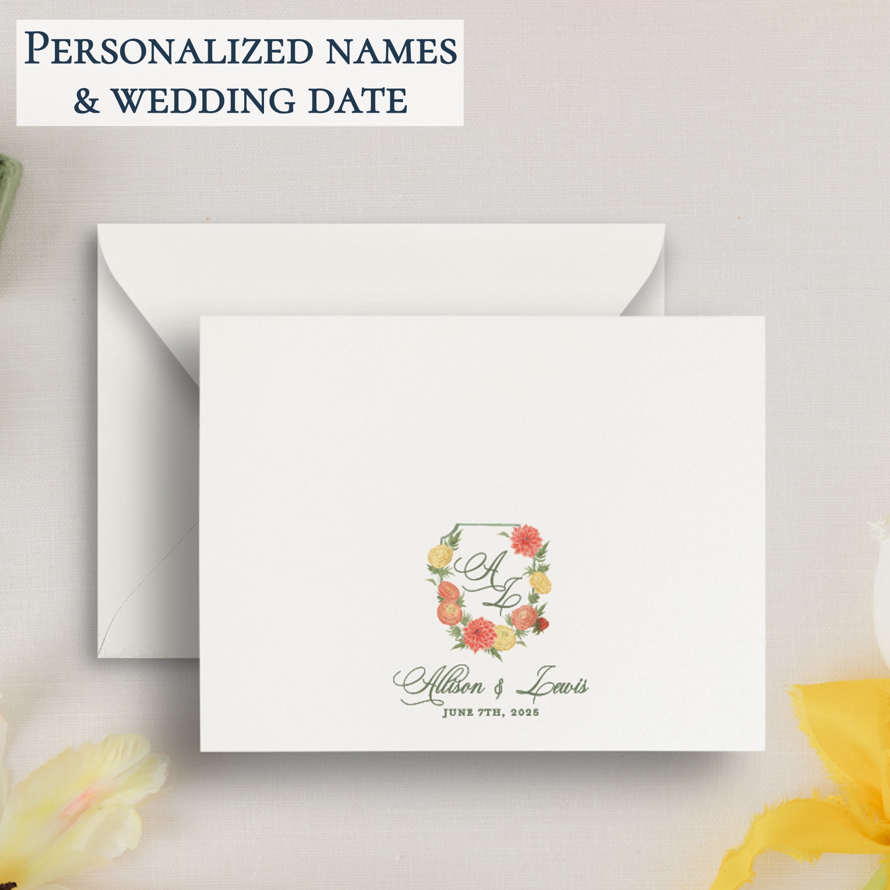 Spring Garden Thank You Card