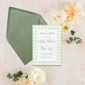 Spring Gingham Save the Date
