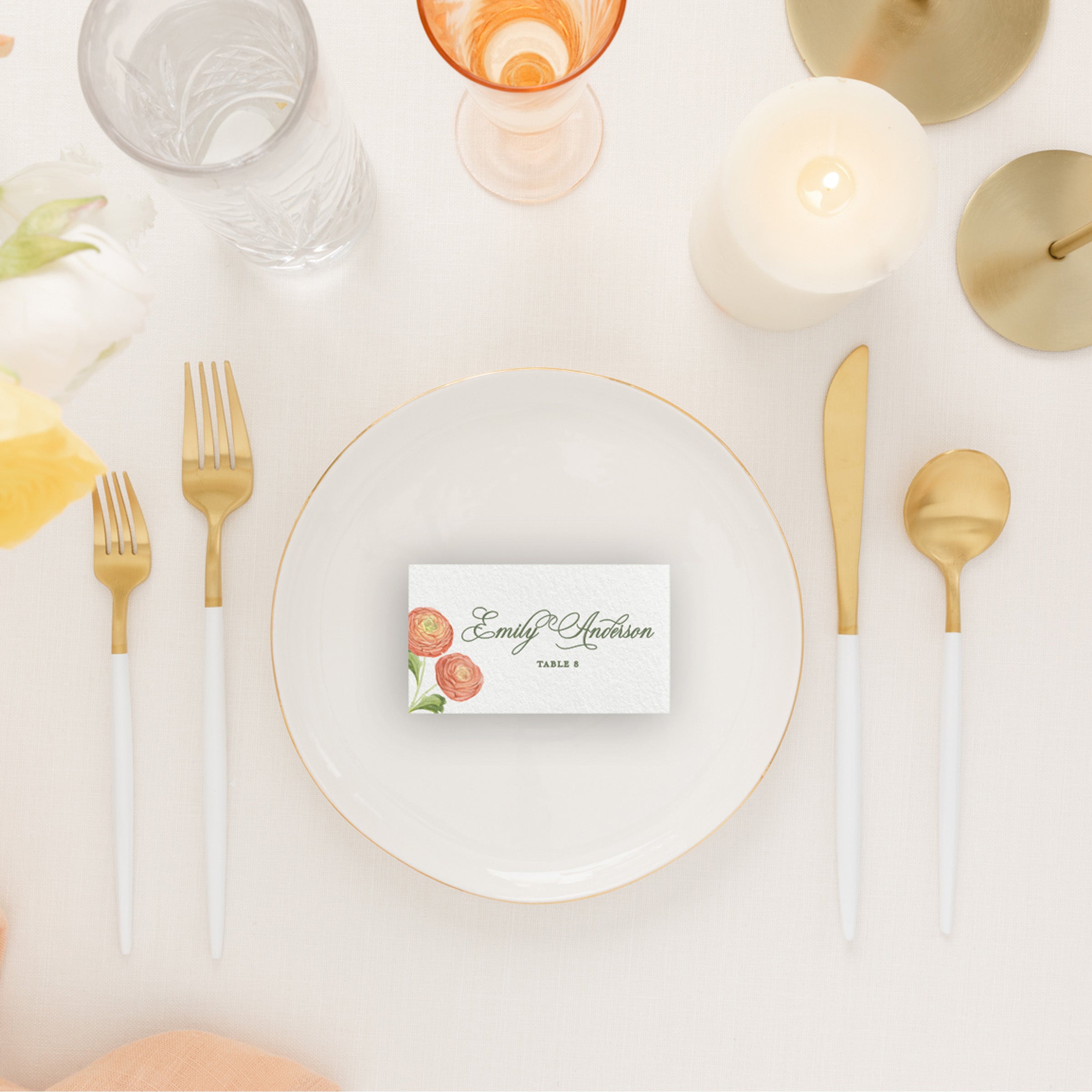 Spring Garden Place Card