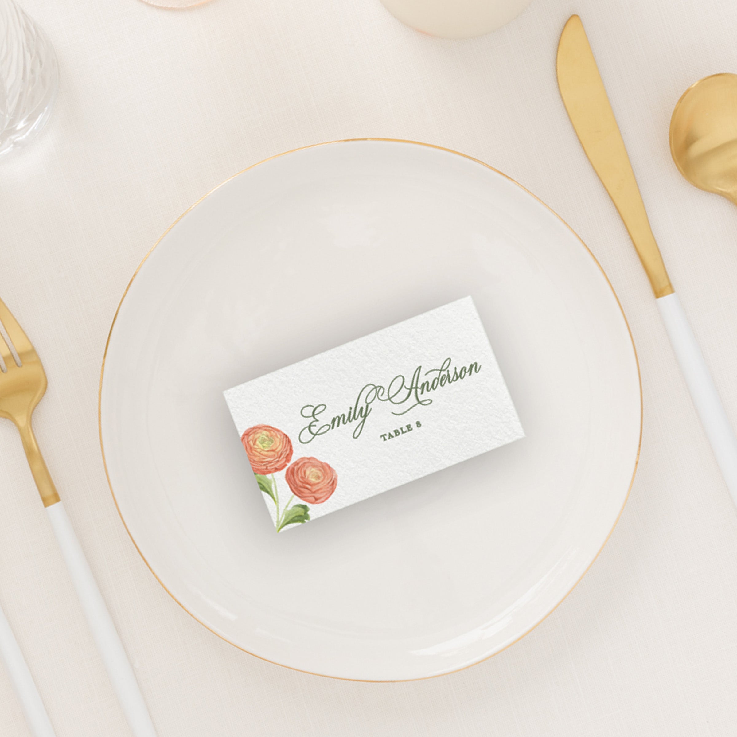 Spring Garden Place Card