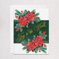 Joyful Poinsettia Greeting Card