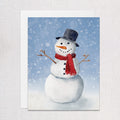 Winter Snowman Greeting Card