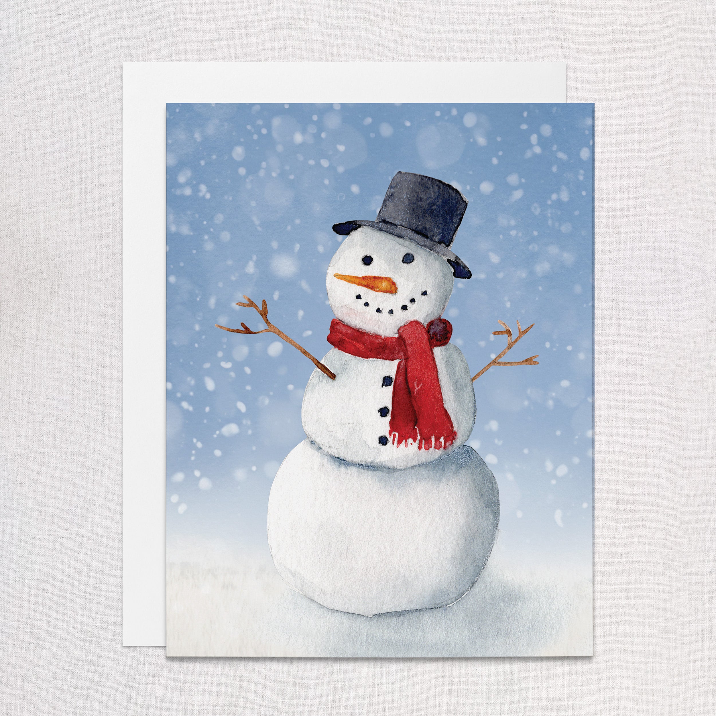 Winter Snowman Greeting Card